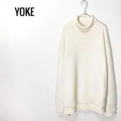 YOKE CONNECTING HIGHT NECK KNIT LSのサムネイル