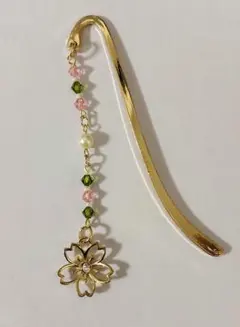 「124」ブックマーカー　しおり　桜