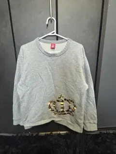 BABYDOLL ヒョウ柄スウェット グレー