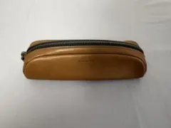 COACH レザー ペンケース ブラウン