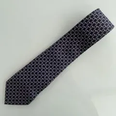 Salvatore Ferragamo メンズネクタイ　ネイビー　美品