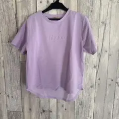 mignon 立体ロゴ Tシャツ 160サイズ ラベンダー