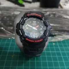 ジャンク CASIO G-SHOCK G-100-1BMJF 修理or部品取りのサムネイル