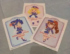 アイカツ　東京駅　星宮いちご　霧矢あおい　紫吹蘭　ポストカード