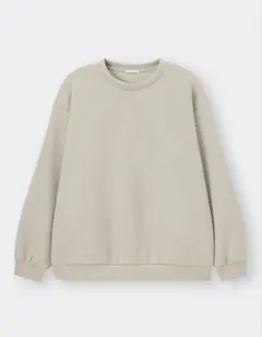 GU新品 グレー ダブルフェイスプルオーバー
