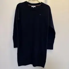 TOMMY HILFIGER ネイビー ニットワンピース XS