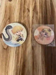 鬼滅の刃 我妻善逸　缶バッジ 2個セット