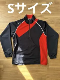 Mizuno スポーツウェア 黒/赤 ジッパー付き