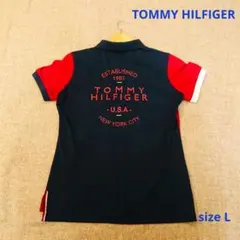 1度着用　TommyHilfiger トミーフィルガー　　ポロシャツ　Lのサムネイル