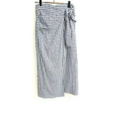 グレイル ロングスカート Aライン ギンガムチェック リングベルト付き Mサイズ