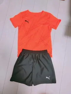 PUMA サッカーウェアセット オレンジ・黒