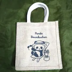 2024年 夏 カタヌキヤ パンダ ジュートバッグ 限定品 パンダバウム