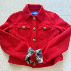 BURBERRY ブルーレーベル 赤 ウールジャケット 38