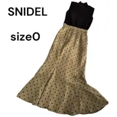 SNIDEL ノースリーブマーメイド ワンピース sizeO　ウエスト 後ろゴム