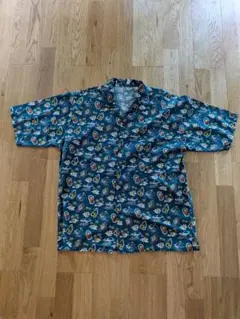 SEVENBERRY アロハシャツ ブルー系 総柄