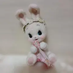ハンドメイド 羊毛フェルト うさぎ ピンクドレス ハンドメイド 羊毛フェルト うさぎ ピンクドレス | Mercari