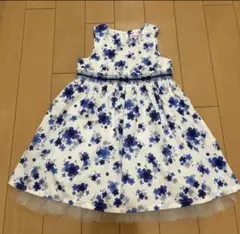 極美品 アナスイミニ 花柄 ワンピース ドレス 140 プチバトー ナルミヤ