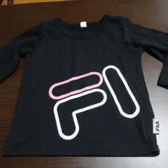 FILA 黒 Tシャツ ロゴプリント