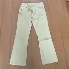90s〜00s? リーバイス　517 w28 ブーツカット　パステルイエロー