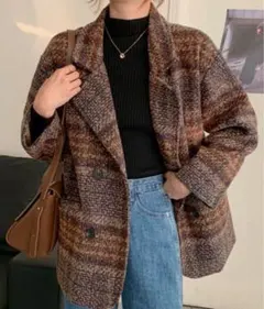 ウールコート フード