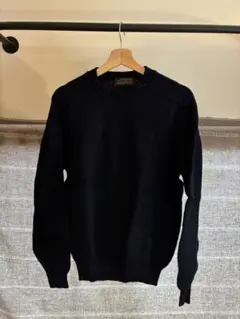 Eddie Bauer ネイビー クルーネックセーター 黒タグ 90s