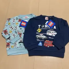 新品　トミカ トレーナー 90 ２つセット