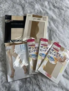 バーバリー、その他　ストッキング6足