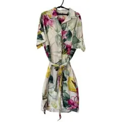Desigual 花柄シャツワンピ