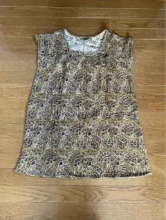 GA-ON ペイズリー柄 ノースリーブ　チュニック