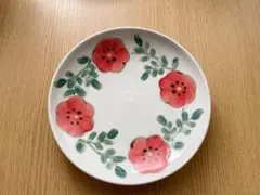 米満麻子　ひなげし　お皿　5.５寸のサムネイル