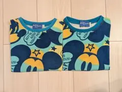 東京ディズニーリゾート ミッキー 総柄 Tシャツ 110cm 2枚