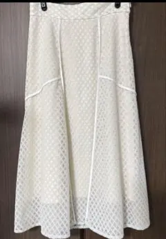 【極美品】JILLSTUART ジルスチュアート　繊細なレース　フレアスカートのサムネイル