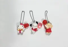 サンリオ　カラーコレクション　red　風船　バルーン　キティ　ポチャッコ　たあ坊