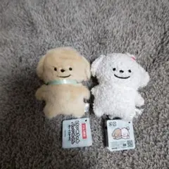 しろいぬちゃんとちゃいぬくん ぬいぐるみ 2種セット - メルカリ