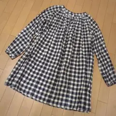 45R チェックワンピース2 - メルカリ