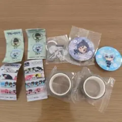 ブルーロック　缶バッジ　めじるしチャーム　マスキングテープ　くら寿司