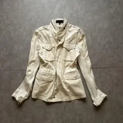 archive gruge military jacket y2k white