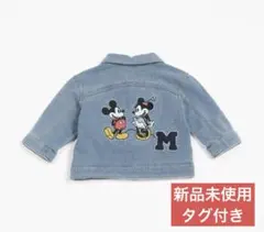 【新品タグ付】プティマイン ディズニー ミッキー ミニー デニムジャケット