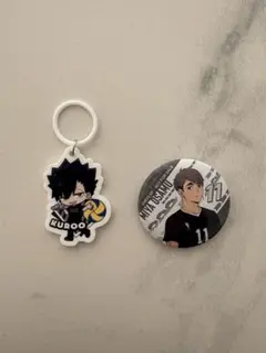 ハイキュー!!✖️くら寿司 めじるしアクセ 缶バッジセット