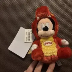 タグ付き　2024干支　ミッキー　ぬいぐるみチェーン