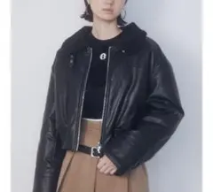 EMODA ショートボアブルゾン ブラック