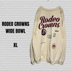 《RODEO CROWNS》メンズMIX PATCHスエット BEG XLサイズ