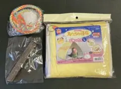 鳥たちの寝床 三角ハウス L 止まり木 ロープセットのサムネイル