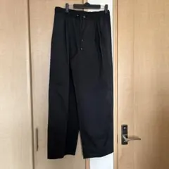 『値下げ』GU Ｗ　バレルレッグプルオンパンツ