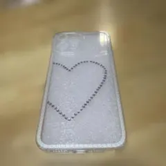 ハート型ストーン付きiPhoneケース