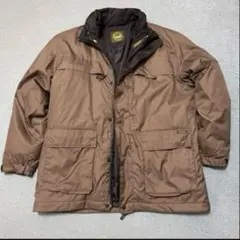 ジャンバー　アウター　2枚重ね式　ブラウン　 L サイズ　メンズ