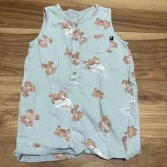 futafuta クマ柄ロンパース 110