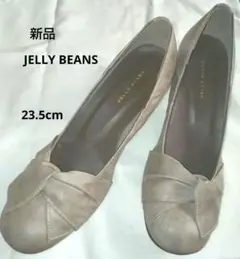 [新品] ジェリービ―ンズ リボンハイヒール べ―ジュ