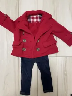 サイズ80 赤Pコート