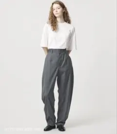 新品 LOEFF ロエフ コットン ツイル ボンタンパンツ ホワイト サイズ0